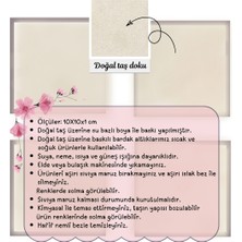 Renkli Damalı Taş Bardak Altlığı – 4’lü Set