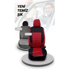 Suzuki Maruti, Swift Uyumlu – Gofraj Desenli Spor Oto Koltuk Kılıfı Seti (Konfor Set Dahil)