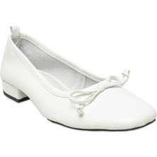 Mammamia D25YA-810Z Günlük Beyaz Kadın Babet