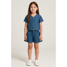 Cichlid Kız Çocuk Düğmeli Takım CIC-3500-028