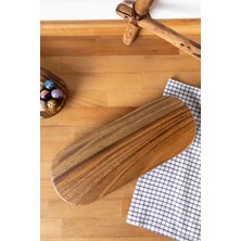 Voli Akasya Ayaklı Oval Sunum Tahtası 40CM