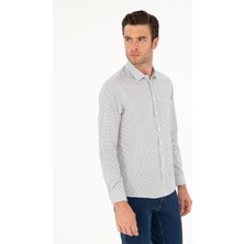 Cacharel Erkek Siyah Slim Fit Uzun Kollu Gömlek 50210548-VR046