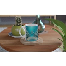 Başak Burcu Baskılı Kahve Kupası - Astral Denizaltı Dünyası Vs4