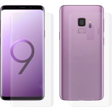 Ehr. Samsung Galaxy S9 ile Uyumlu Ön Arka Koruma Full Body Jelatin