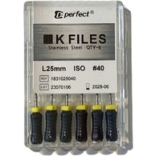Perfect K Tipi Manuel Kanal Çelik Eğe 25MM No:40