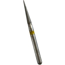 10 lu Aeratör Uyumlu Alev Uçlu Elmas Frez Sarı Kuşak