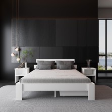 2 Çekmeceli Lotus Mdf Karyola | Çift Kişilik Yatak Uyumlu, Kolay Kurulum