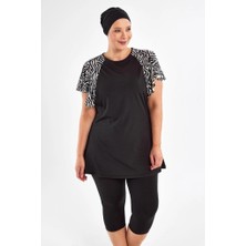 Maresiva 252805 Coral Büyük Beden Kısa Kol Taytlı Mayo