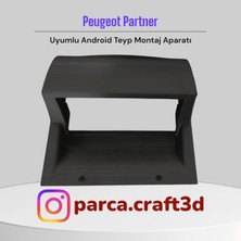 Peugeot Partner Uyumlu 7" Android Ekran Montaj Aparatı