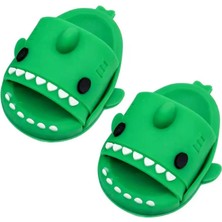 Ozn Aksesuar 3D Jibbitz Terlik Süsü 3 Boyutlu Lüx Terlik Süsü Yeşil Köpek Balığı Terlik Süsü Terlik Süsü 697 1ADT