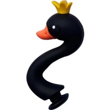 Ozn Aksesuar 3D Jibbitz Terlik Süsü 3 Boyutlu Lüx Terlik Süsü Siyah Kuğu Terlik Süsü Terlik Süsü 1ADET