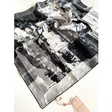 Pierre Cardin Tivil İpek Eşarp 6981438 - 912 - 48135 Siyah Karışık Desen