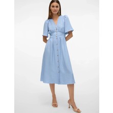 Only Vero Moda 10304133 Kadin Elbise - Mavi