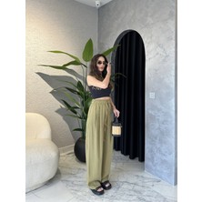 Tencel Modal Kumaş Pileli Dökümlü Pantolon
