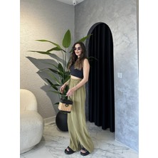Tencel Modal Kumaş Pileli Dökümlü Pantolon