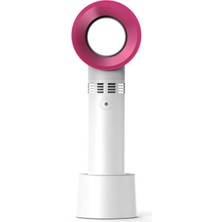 Taşınabilir Bladeless El Fanı USB Şarj Edilebilir Mini Soğutucu Fanı Hava Soğutucu Fan 3 Kademeli