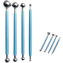 Pastaland Paslanmaz Çelik 4 Parçalı Şeker Hamur Oyma Seti