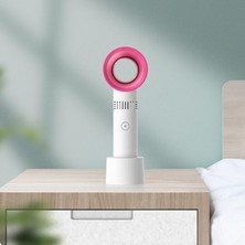 Taşınabilir Bladeless El Fanı USB Şarj Edilebilir Mini Soğutucu Fanı Hava Soğutucu Fan 3 Kademeli