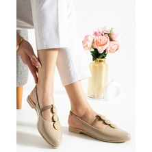 Slipcat Önü Kapalı Taşlı Arkası Açık Düz Taban Babet Sandalet