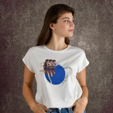 Dancing Point Kadın Baskılı T-Shirt