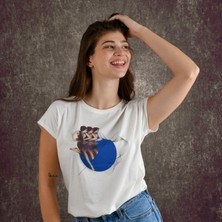 Dancing Point Kadın Baskılı T-Shirt