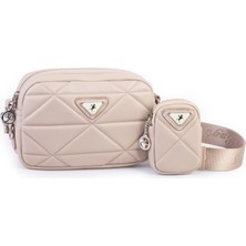 Vera Çanta Nas Bag Kadın Mini Spor Kapitone Mini Cüzdanlı Çapraz Çanta