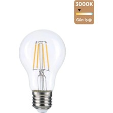 5 Adet LED Ampul 3000K E27 ( Gün Işığı ) ( A60 )