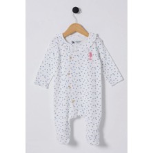 U.s Polo Bebek Tulum USB2435 Beyaz-Mavi