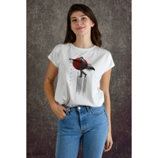 Walking Kadın Baskılı T-Shirt