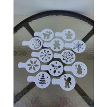 Kahve ve Sıcak Içecek Şablonları 12 Adet