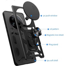 Apsuwa Honor Magic 7 Lite Kılıf Sürgülü Yüzüklü Standlı Pars