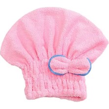 Çarşı Hanem Saç Kurutma Bonesi Kafa Havlusu Duş Bonesi Islak Saç Kurulama Bonesi Mikrofiber 1 Adet