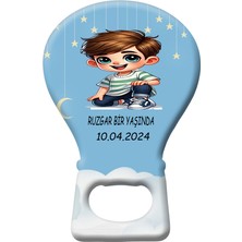 Bir Yaş Doğum Günü  için 70 Adet  Ambalajlı  Balon Magnet  Açacak
