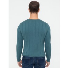 Cacharel Erkek Sax Slim Fit Bisiklet Yaka Triko Kazak 50240208-VR045
