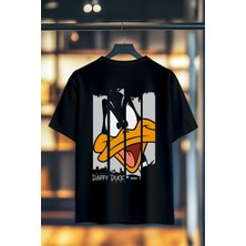 Book OrBook Ducktastic Split %100 Heavy Cotton Premium Kalite Sırt Baskılı T-Shirt