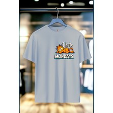Garfield Hates Mondays %100 Pamuk Premium Kalite Unisex T-Shirt