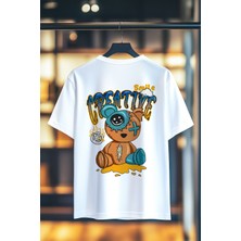 Smile Creative %100 Pamuk Premium Kalite Sırt Baskılı T-Shirt
