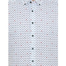 Cacharel Erkek Yeşil Slim Fit Uzun Kollu Gömlek 50247572-VR054