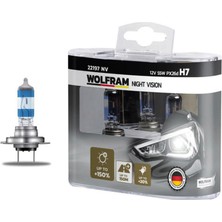 Ampul 12V H7 55 PX26D Night Vision 150 Fazla 20 Beyaz Işik Yktsn