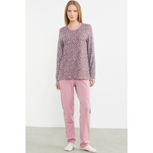 Sementa 76413 Leopar Kombinli Pijama Takımı