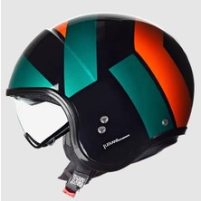 Nolan N21 06 Tangente 347 Güneş Camlı Yarım Kask