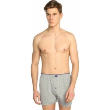 Tutku 0117 Erkek  Penye Düz Boxer