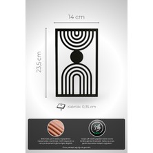 Geometrik Formlu Siyah Duvar Dekoru | Modern Minimalist Çizgisel Tasarım