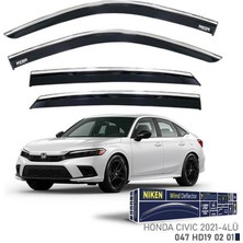 Kromlu Cam Rüzgarliği Honda Civic 2021- Sedan 4lü Dpmah