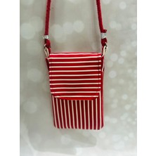 Çizgili Telefon Çantası