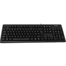 Hk Tech A4 Tech KM-720 F Tr mm Siyah USB Kablolu Klavye