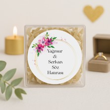 Repro Design Kişiye Özel Söz- Nişan Hatırası Baskılı Yapışkanlı Etiket 24 Adet No:81