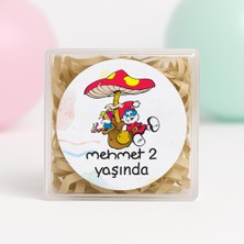Repro Design Kişiye Özel Doğum Günü Temalı Baskılı Yapışkanlı Etiket 4 Cm Yuvarlak 24 Adet Model 12