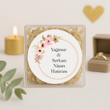 Repro Design Kişiye Özel Söz- Nişan Hatırası Baskılı Yapışkanlı Etiket 24 Adet No:79