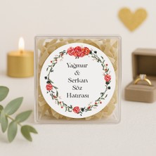 Repro Design Kişiye Özel Söz- Nişan Hatırası Baskılı Yapışkanlı Etiket 24 Adet No:78